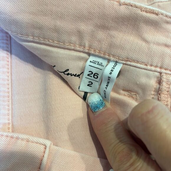 LOFT Modern Skinny Crop Slim Pockets Jeans Size 2 - Picture 9 of 11